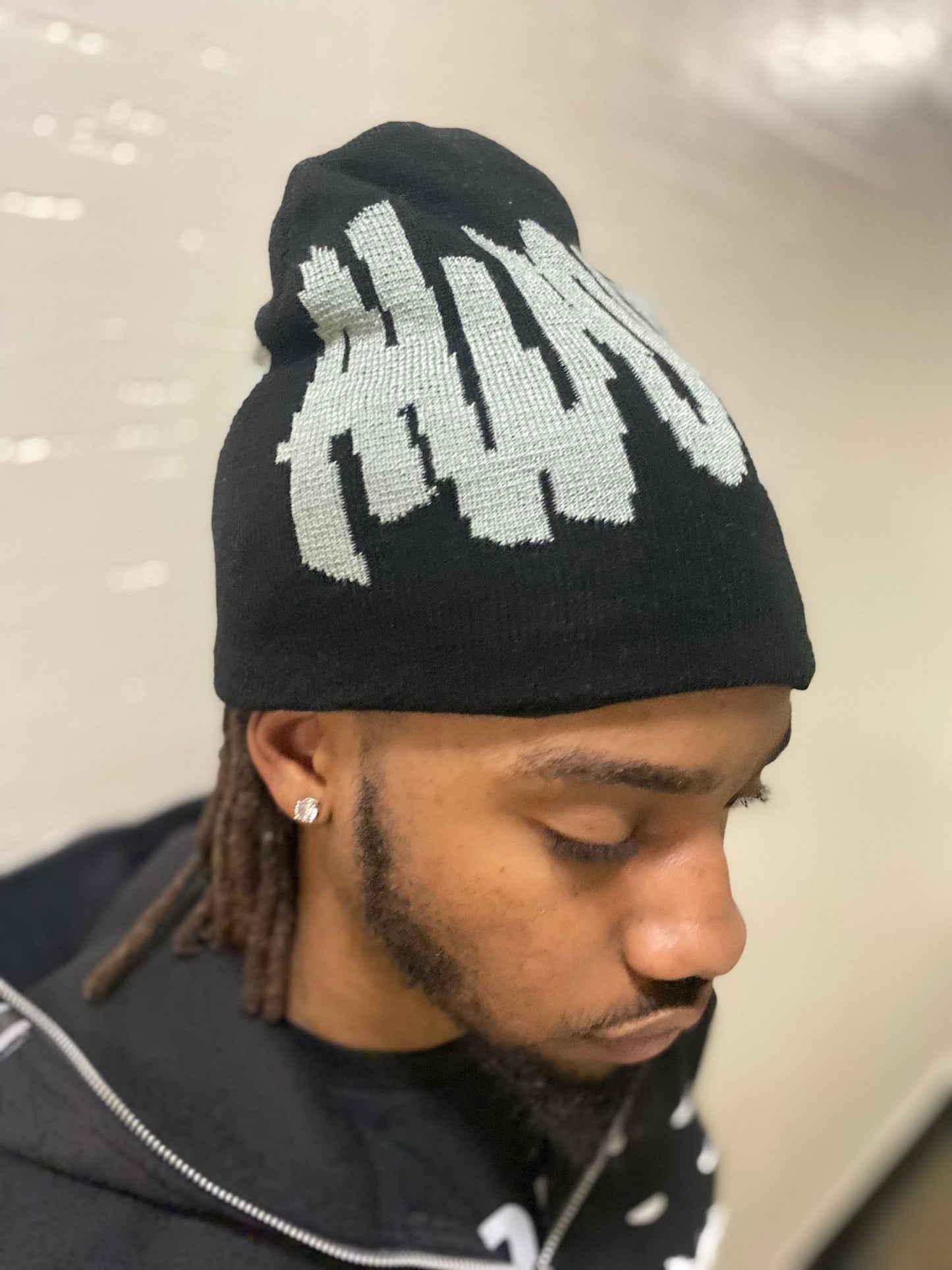 Awoken Satin Beanie 'Black/Grey'