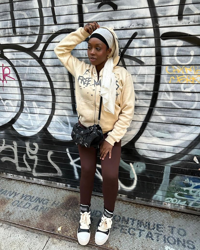 Free Minds Full Zip Up Cream