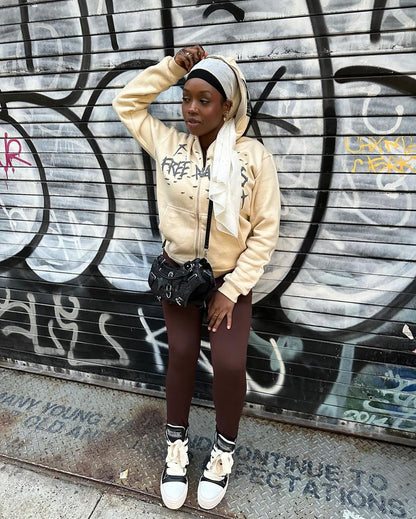 Free Minds Full Zip Up Cream