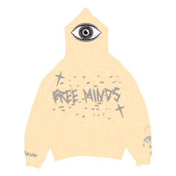 Free Minds Full Zip Up Cream
