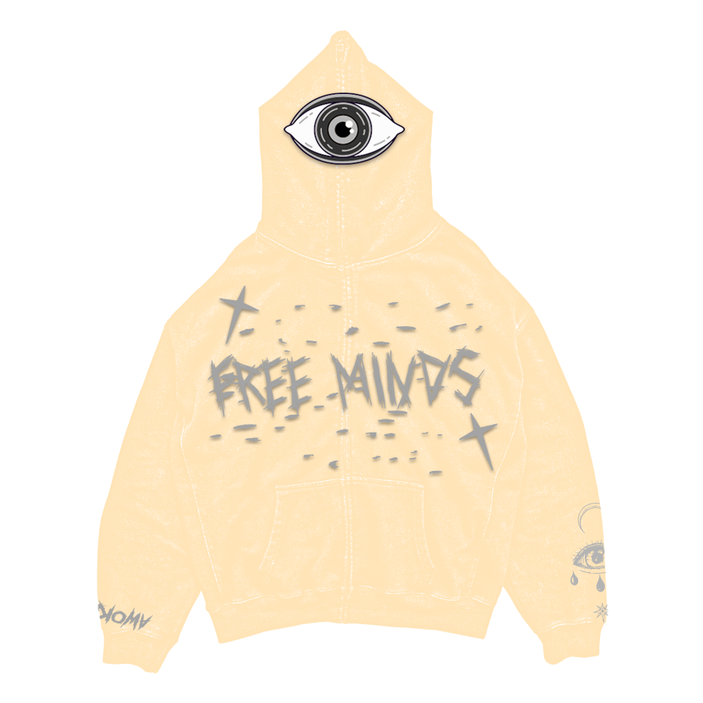 Free Minds Full Zip Up Cream