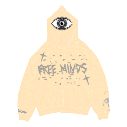 Free Minds Full Zip Up Cream